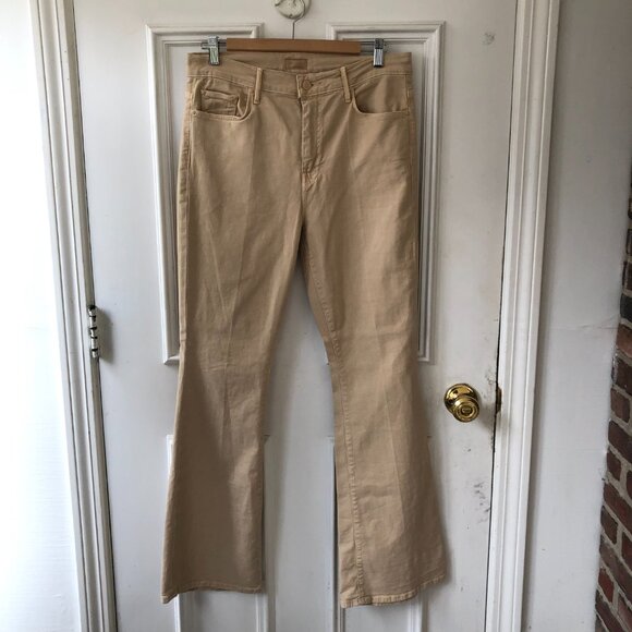 Mother The Weekender Marzipan Chalk It Up Stretch Flare Jeans 32 - Picture 6 of 7